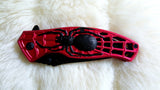 SPIDER SURVIVAL POCKET KNIFE-RED