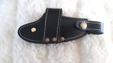 CUSTOM HANDMADE "BANDIT" BLACK QUICK DRAW LEATHER KNIFE SHEATH