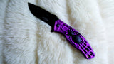 SPIDER SURVIVAL KNIFE-New in Box-Purple