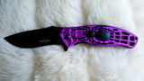 SPIDER SURVIVAL KNIFE-New in Box-Purple
