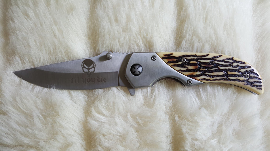 MOTORCYCLECHOPPERBiker Pocket KnifeNew Bama Paracord & More