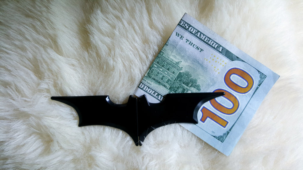 Batman Batarang Magnetic Money Clip – Men's Gift In Black/Gold/Silver (New, No Tags)