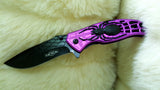 SPIDER SURVIVAL KNIFE-New in Box-Purple