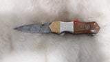 "YELLOWSTONE" BLEM DAMASCUS WALNUT WOOD FOLDER