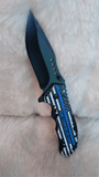 POLICE "THE THIN BLUE LINE" POCKET KNIFE