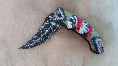 INDIAN CHIEF SPRING ASSIST POCKET KNIFE