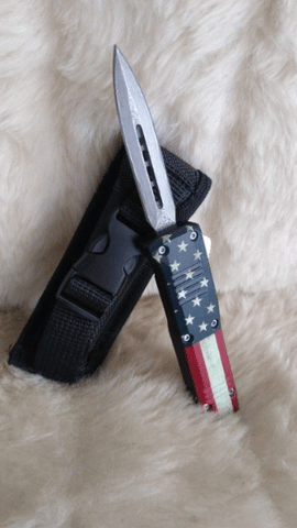 "AMERICAN PATRIOT" DAMASCUS POCKET KNIFE
