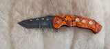BULLET HOLE Tactical Survival Knife-Camo-New