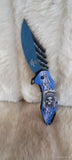 INDIAN SKULL SPRING ASSIST POCKET KNIFE