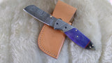 "PURPLE HAZE" DAMASCUS/BONE POCKET KNIFE