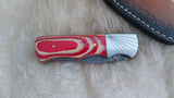 "ALABAMA ROLL TIDE" TRIBUTE DAMASCUS POCKET KNIFE