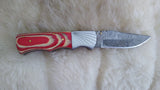 "ALABAMA ROLL TIDE" TRIBUTE DAMASCUS POCKET KNIFE