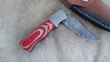 "ALABAMA ROLL TIDE" TRIBUTE DAMASCUS POCKET KNIFE