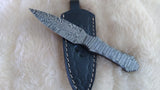 CUSTOM DAMASCUS "DOUBLE TAKE" HUNTING KNIFE