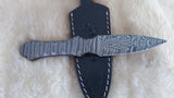 CUSTOM DAMASCUS "DOUBLE TAKE" HUNTING KNIFE