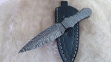 CUSTOM DAMASCUS "DOUBLE TAKE" HUNTING KNIFE