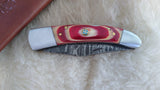 "ALABAMA BULLS-EYE" ROLL TIDE TRIBUTE DAMASCUS KNIFE