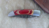 "ALABAMA BULLS-EYE" ROLL TIDE TRIBUTE DAMASCUS KNIFE