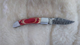 "ALABAMA BULLS-EYE" ROLL TIDE TRIBUTE DAMASCUS KNIFE