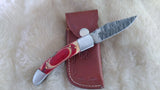 "ALABAMA BULLS-EYE" ROLL TIDE TRIBUTE DAMASCUS KNIFE