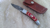 "ALABAMA BULLS-EYE" ROLL TIDE TRIBUTE DAMASCUS KNIFE