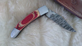 "ALABAMA BULLS-EYE" ROLL TIDE TRIBUTE DAMASCUS KNIFE