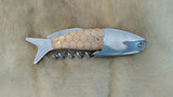 FISH POCKET KNIFE W/CORKSCREW & BOTTLE OPENER