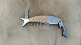 FISH POCKET KNIFE W/CORKSCREW & BOTTLE OPENER