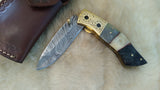 "BLUE GILL" CAMEL BONE/RAM HORN FOLDER