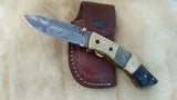 "BLUE GILL" CAMEL BONE/RAM HORN FOLDER