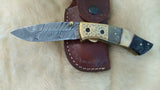 "BLUE GILL" CAMEL BONE/RAM HORN FOLDER