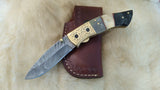 "BLUE GILL" CAMEL BONE/RAM HORN FOLDER