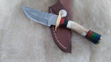 CUSTOM DAMASCUS "THE ULTRA MINI STAG HORN" SKINNER KNIFE