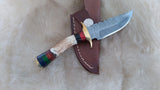 CUSTOM DAMASCUS "THE ULTRA MINI STAG HORN" SKINNER KNIFE