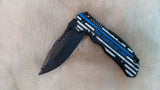 POLICE "THE THIN BLUE LINE" POCKET KNIFE