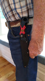 FIRE FIGHTER MEDALLION FIXED BLADE KNIFE W/SHEATH (LEFT HAND)