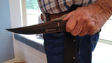 FIRE FIGHTER MEDALLION FIXED BLADE KNIFE W/SHEATH (LEFT HAND)