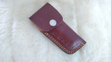 "ALABAMA ROLL TIDE" DELUXE HAND MADE DAMASCUS FOLDER W/LEATHER SHEATH
