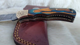 "AUBURN WAR EAGLE" DAMASCUS FOLDER