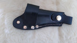 CUSTOM SIDE DRAW "BANDIT" HANDMADE LEATHER KNIFE SHEATH