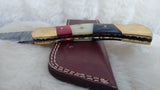 "BULLDOGS BIG DAWG" GEORGIA BULLDOGS DAMASCUS FOLDER W/SHEATH