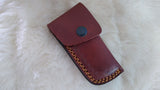 "ALABAMA ROLL TIDE" DELUXE HAND MADE DAMASCUS FOLDER W/LEATHER SHEATH