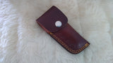 "ALABAMA ROLL TIDE" DELUXE HAND MADE DAMASCUS FOLDER W/LEATHER SHEATH