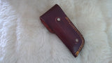 "ALABAMA ROLL TIDE" DELUXE HAND MADE DAMASCUS FOLDER W/LEATHER SHEATH