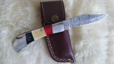 "BULLDOGS BIG DAWG" SILVER EDITION GEORGIA BULLDOGS DAMASCUS FOLDER