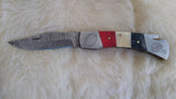 "BULLDOGS PUP" GEORGIA BULLDOGS DAMASCUS FOLDER W/SHEATH