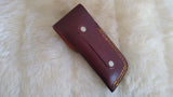 "ALABAMA ROLL TIDE" DELUXE HAND MADE DAMASCUS FOLDER W/LEATHER SHEATH