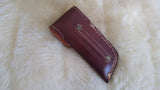 "GO VOLS TENNESSEE" HAND MADE DAMASCUS FOLDER W/LEATHER SHEATH