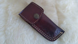 "HOOK 'EM HORNS" TEXAS LONGHORNS DAMASCUS FOLDER W/SHEATH