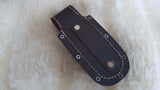 "WAGON WHEEL" DAMASCUS BURN CAMEL BONE POCKET KNIFE